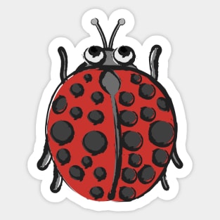 Happy Ladybug Sticker